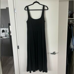 Aritzia Wilfred Market Slit Dress, Black, Size Large